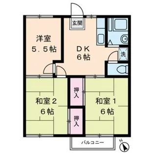 ウエスト立川【202号室】の間取り