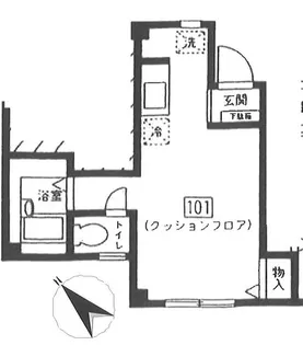 ラ・クレール【1階】の間取り