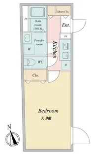 LIVEFLAT国分寺【202号室】の間取り