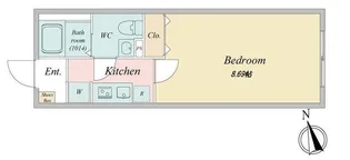 LIVEFLAT国分寺【203号室】の間取り