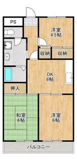 シャトー清水坂【3階】の間取り
