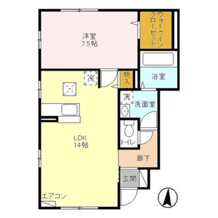 カメリアコート Ⅰ【1階】の間取り