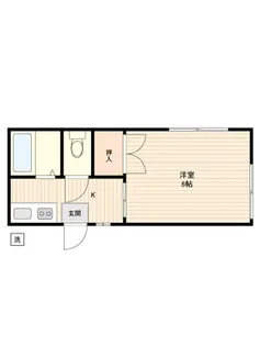 アミューズ国立【2階】の間取り