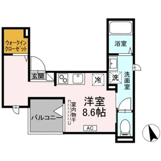 Bell Ⅱ【202号室】の間取り