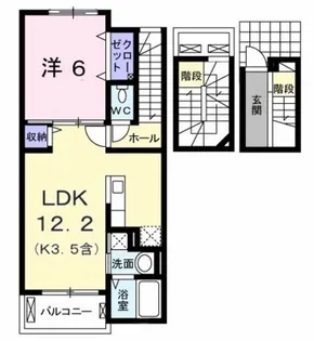ヴィラ アルメリア Ⅱ【3階】の間取り