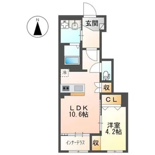 エルアンジェル【1階】の間取り