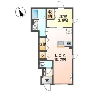 メゾン・ド・アロハ(Maison・de・Aloha)【1階】の間取り