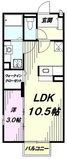 メゾンルミエール【1階】の間取り