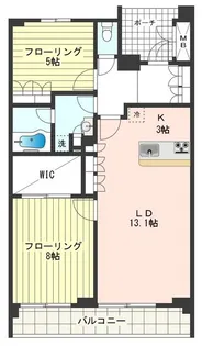 プライムメゾン武蔵野の杜【1階】の間取り