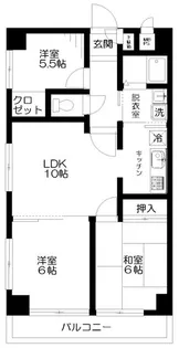 日神パレステージ河辺第2【1階】の間取り