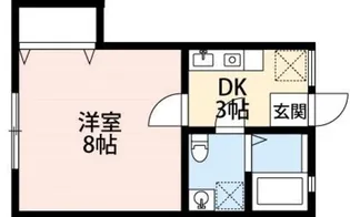 DOME−TAMA B棟【102号室】の間取り