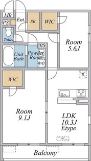 Avenir−S 立川【3階】の間取り