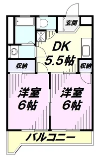 ビューハイツ司 【402号室】の間取り