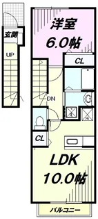 フォンターナ・セレノ【2階】の間取り