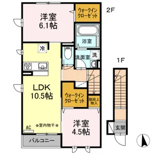 アビータ【2階】の間取り