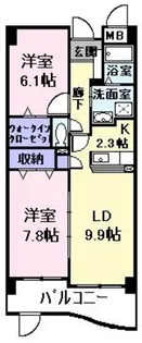 WAVES&SHELLS【1階】の間取り