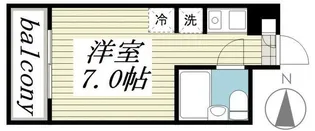 タッシ国立【201号室】の間取り