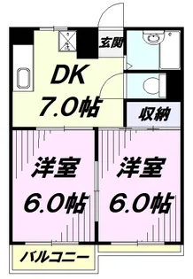 東町サンハイツ【3階】の間取り