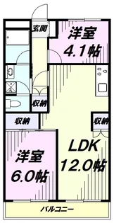 サンヴェール【4階】の間取り