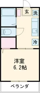 セントラルヒルズA 【207号室】の間取り