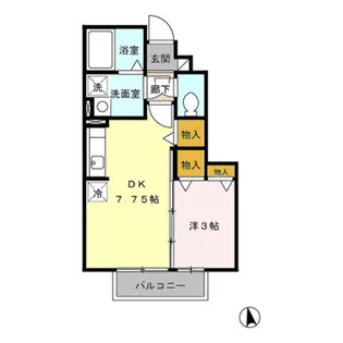 プログレッソ A【1階】の間取り