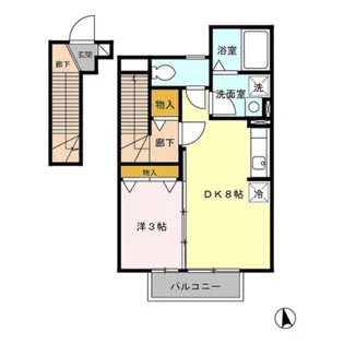 プログレッソ A【2階】の間取り
