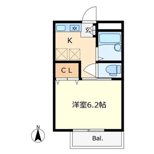 千葉ハイツⅡ 【1階】の間取り