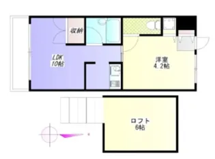 プリンスヴィル立川【2階】の間取り