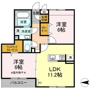 カーサ ビアンコ【3階】の間取り