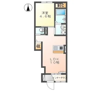 オアシス久米【1階】の間取り