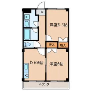 アクアメゾン【2階】の間取り