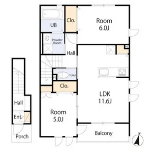 サウスサンド【207号室】の間取り