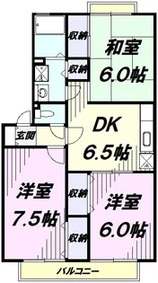 クレスト平山【2階】の間取り