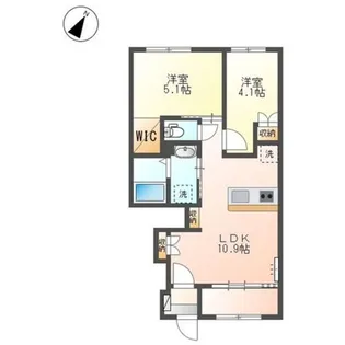 グランデ壱番館【1階】の間取り