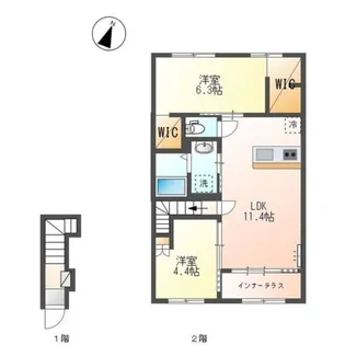 グランデ壱番館【2階】の間取り