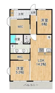 第4かしの木ハイツ【106号室】の間取り