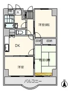 アポー河辺弐番館【4階】の間取り