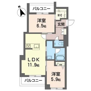 エー レジデンス【3階】の間取り