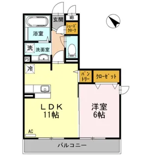 ドルチェヴィータ【2階】の間取り