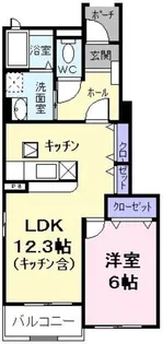 プラムガーデンⅠ【1階】の間取り