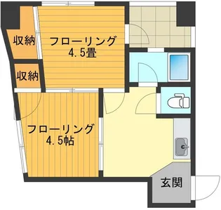 ニューパリア立川マンション【5階】の間取り