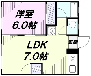シティハイムグリーン【2階】の間取り