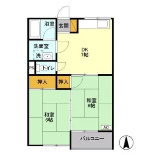 メゾン梨花【2階】の間取り