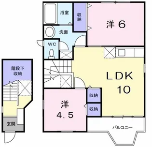リュエル【2階】の間取り