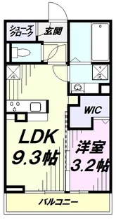 BLESS昭島 A【3階】の間取り
