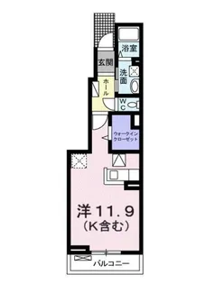 スター シエル【1階】の間取り