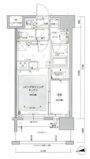 グローベル立川プレミアム【702号室】の間取り