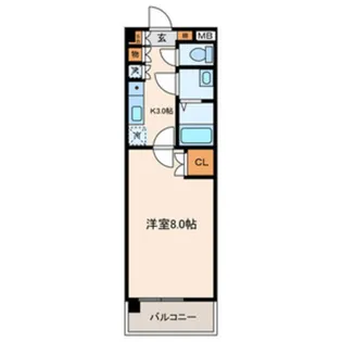パルクサイド【3階】の間取り