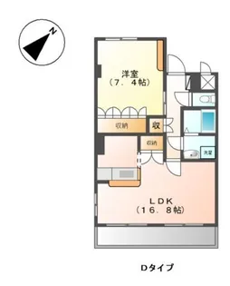 ペアウッド【4階】の間取り