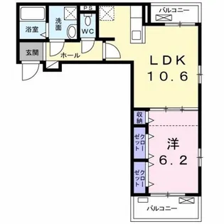 フォルシュ ライゼ【2階】の間取り